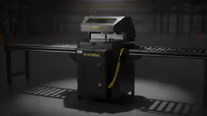 प्लास्टिक प्रोफाइल के लिए स्वचालित अप-कट माइटर सॉ EVOGP 450 ECO