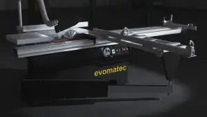 SEGA CIRCOLARE A SQUADRA CON CARRO SCORREVOLE PER LASTRE IN PLASTICA EVO K2200