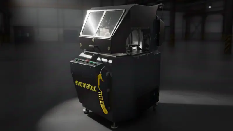 MAȘINĂ AUTOMATĂ DE TĂIERE A ALUMINIULUI PENTRU PROFILE DE ALUMINIU EVOM II 600 ECO