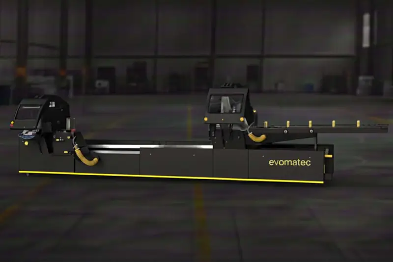 AUTOMATISCHEN DOPPELGEHRUNGSSÄGE FÜR ALUMINIUMPROFILE EVOG VSA